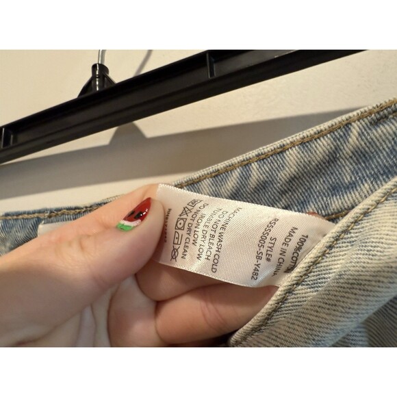 Rise Supply Co. Light Wash Dad Jorts Women’s Size 7 - Picture 3 of 7